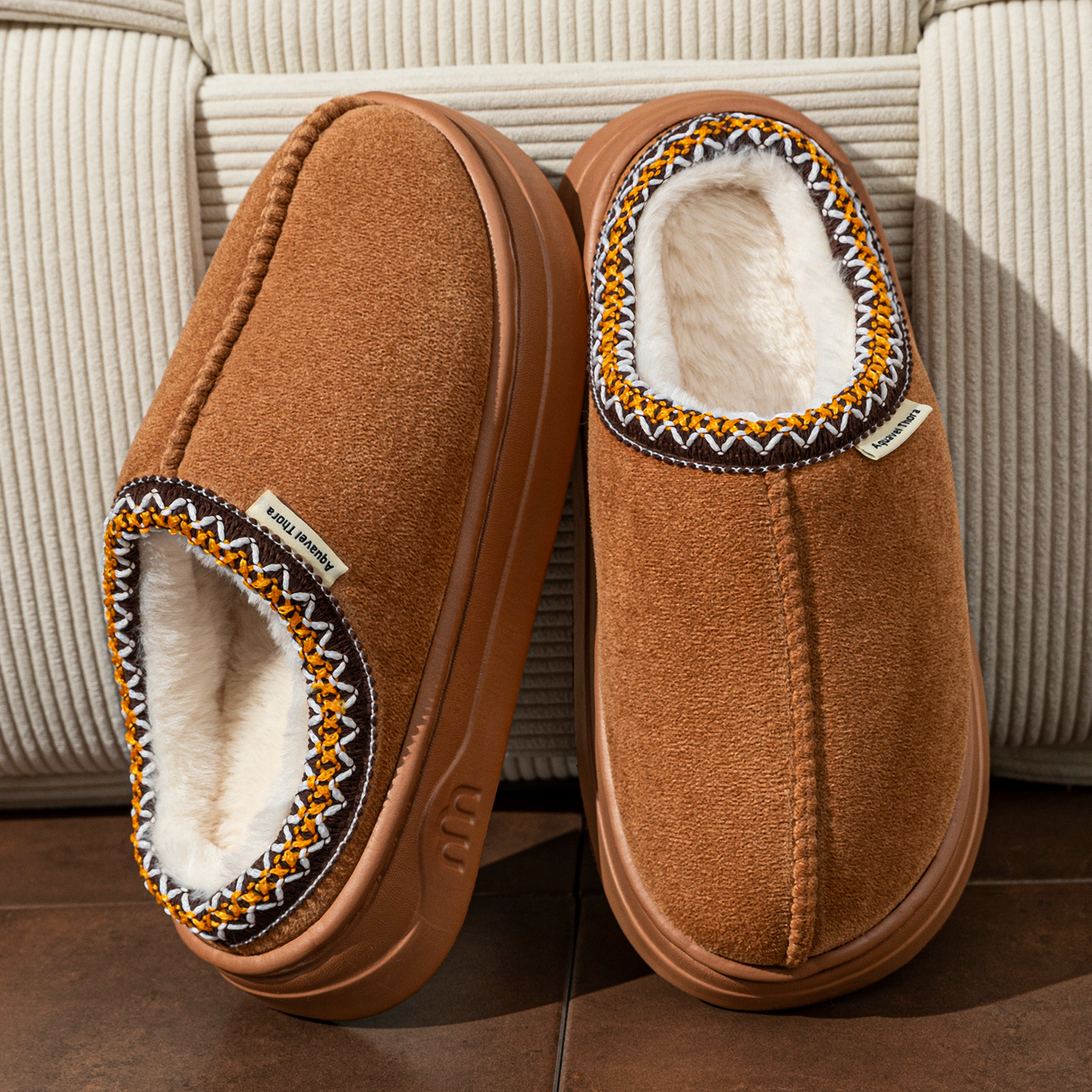 Men'S Fashion For 45 Years Old - Winter Women's Slippers Boots Fashion Fuzzy
