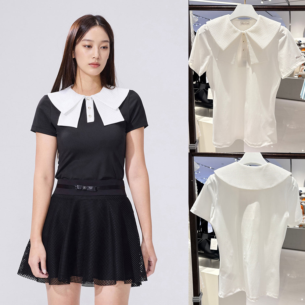 Polo Shirt Slim - Women Golf Outfit Solid Color Logo
