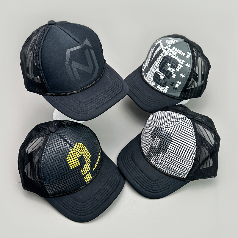Men'S Fashion Questions - Street Question Letter Trucker Print Half