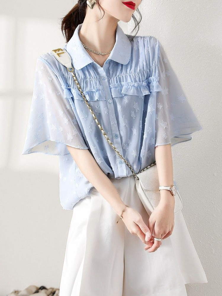 Polo Shirt Slim - Women 2026 Summer Fashion Top French