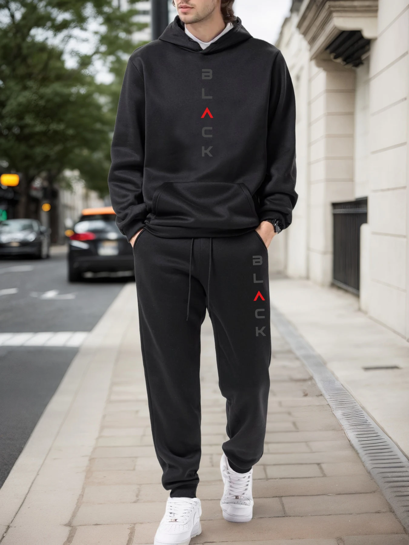 Men'S Fashion Outfits - Fashion Mens Tracksuit Casual Hooded Sweatshirt
