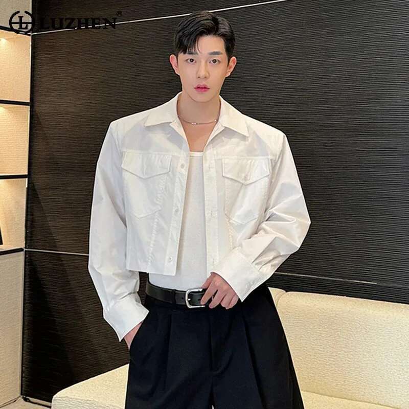 Men'S Fashion Reviews - LUZHEN Jackets Design Solid Color Personality