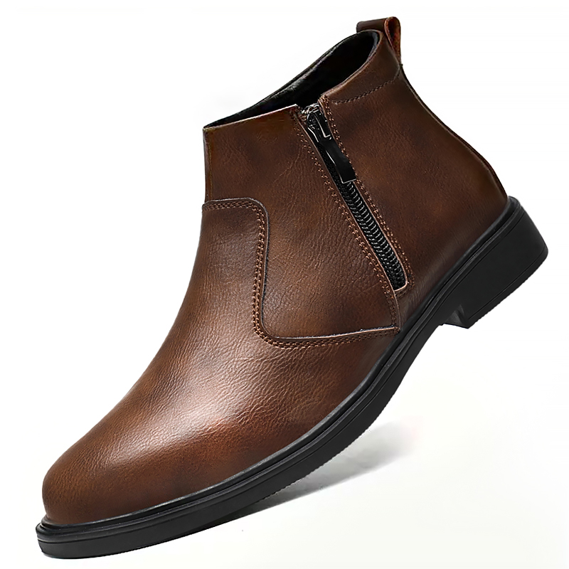Men'S Fashion For 45 Years Old - Autumn and Winter New High-Top Leather