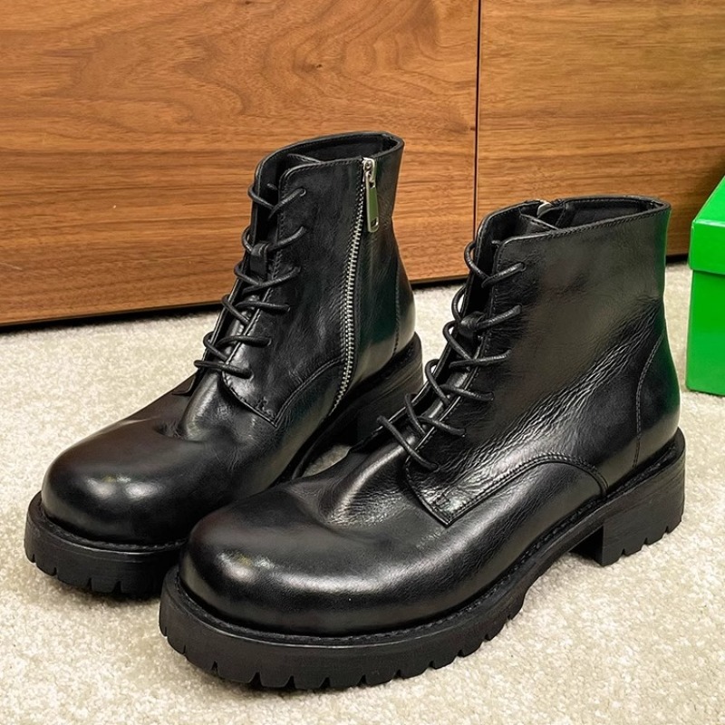 Men'S Fashion Hiking Boots - British Fashion Men's Ankle Boots Genuine