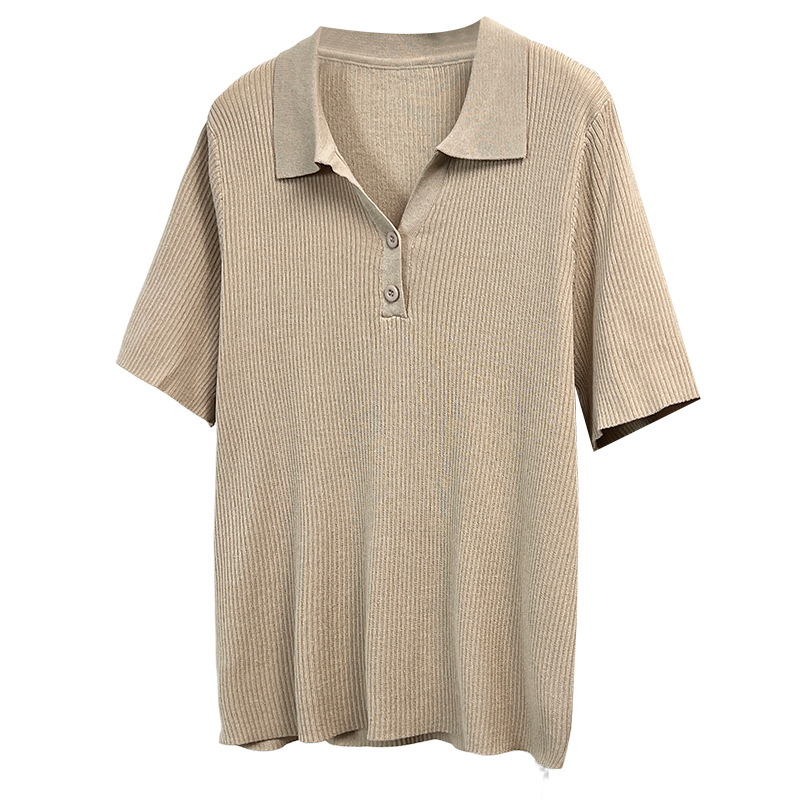 Polo Shirt Slim - 2026 Summer Plus Size Preppy Style