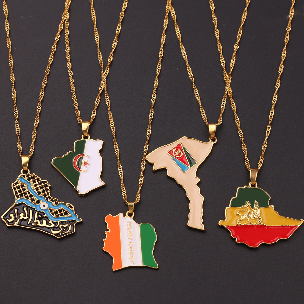 Men'S Fashion Accessories - Fashion Trend World Map Necklace Creative
