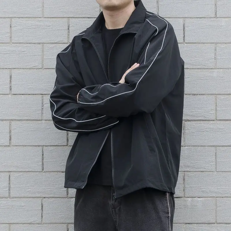 Jackets Men Autumn Pockets Cas - Mens Fashion Bomber Jacket 评论和价格