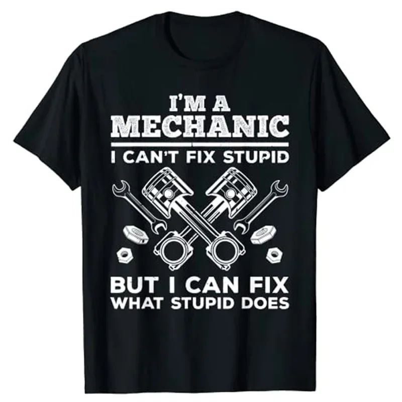 Funny Male Mechanic Dad Printe - Men'S Fashion Garage 评论和价格