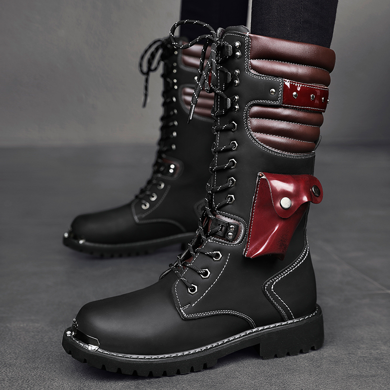 Men's high top motorcycle boot - Men'S Fashion For 45 Years Old 评论和价格