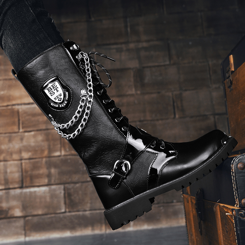 Men's high top motorcycle boot - Men'S Fashion For 45 Years Old 评论和价格