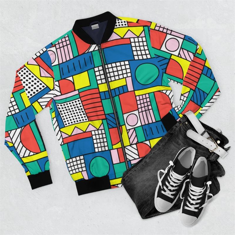 Harajuku Y2K Zipper Golf Coat  - Mens Fashion Bomber Jacket 评论和价格