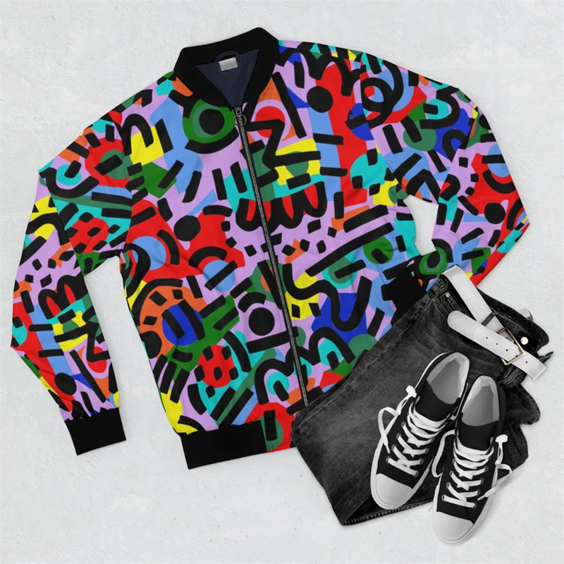 Harajuku Y2K Zipper Golf Coat  - Mens Fashion Bomber Jacket 评论和价格