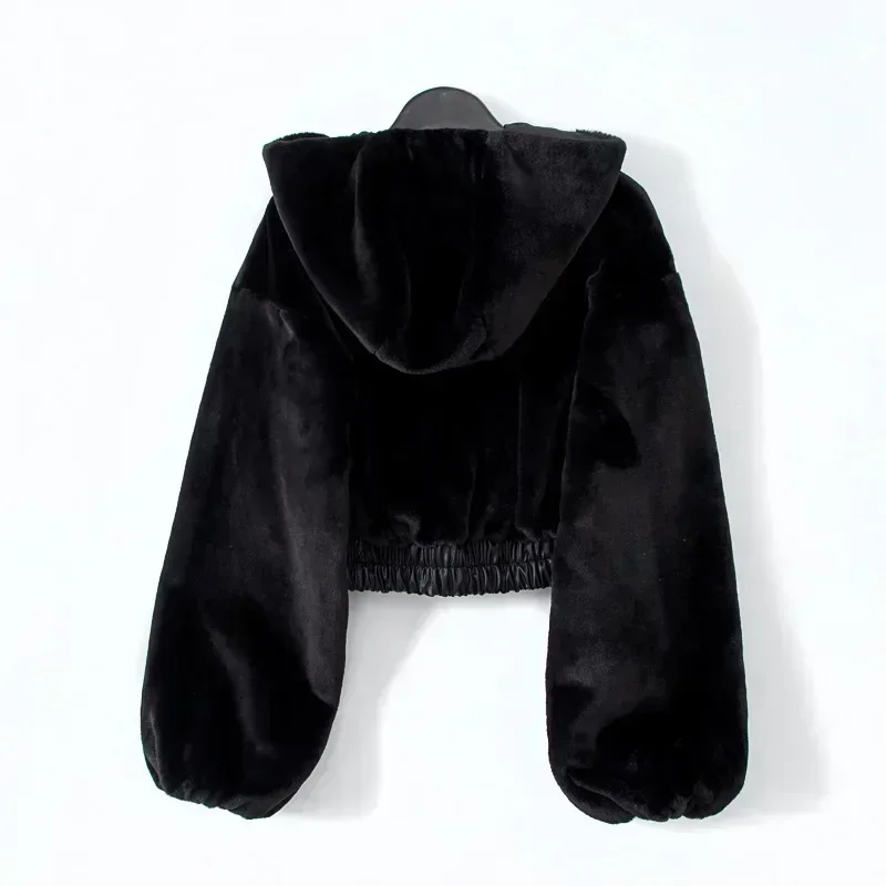 Autumn Winter Faux Rabbit Fur  - Mens Fashion Bomber Jacket 评论和价格