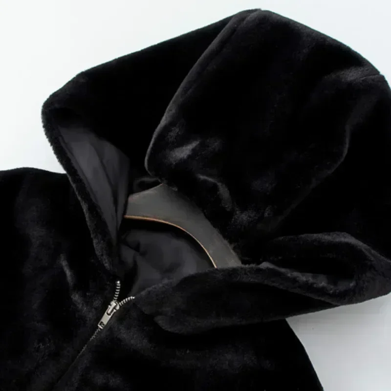 Autumn Winter Faux Rabbit Fur  - Mens Fashion Bomber Jacket 评论和价格