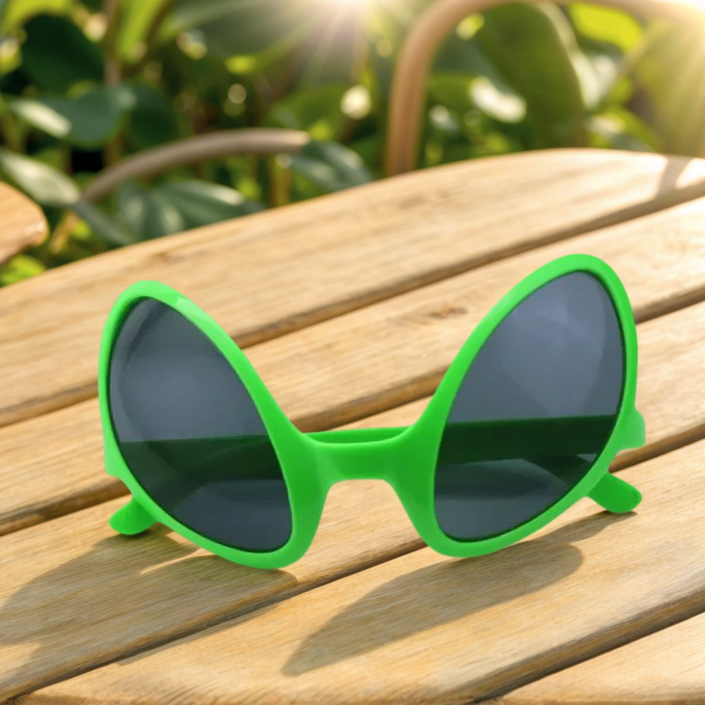 Green Alien Martian Quirky Sun - Men'S Fashion Accessories 评论和价格