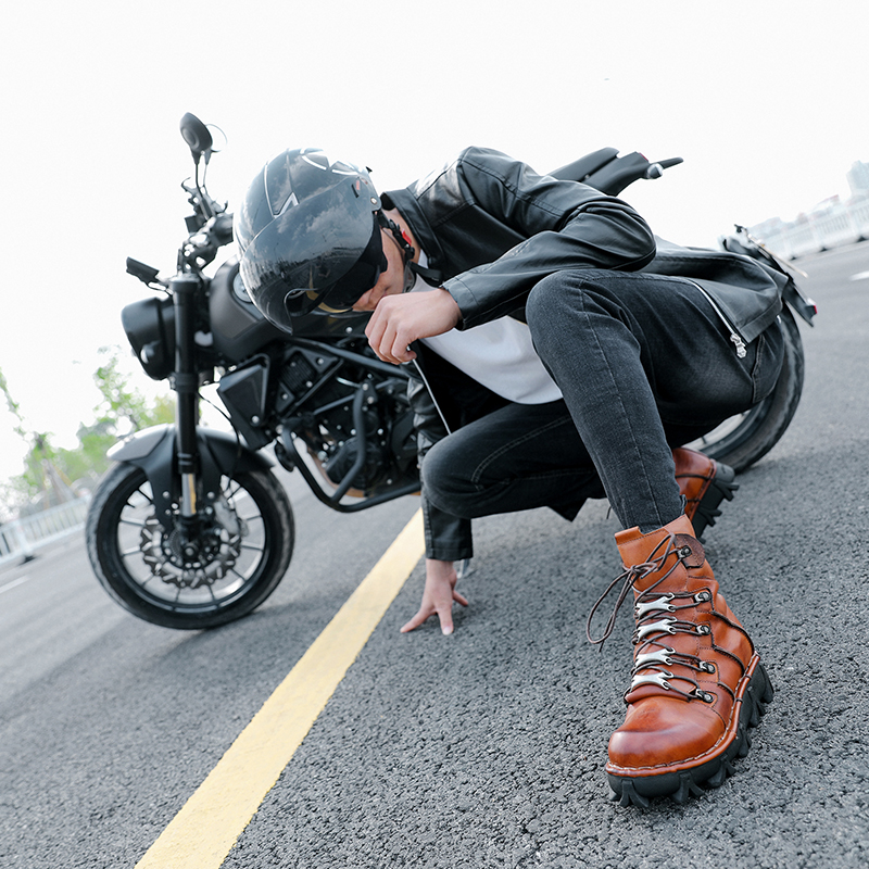 Fashion Men's Cowhide Genuine  - Men'S Fashion Hiking Boots 评论和价格