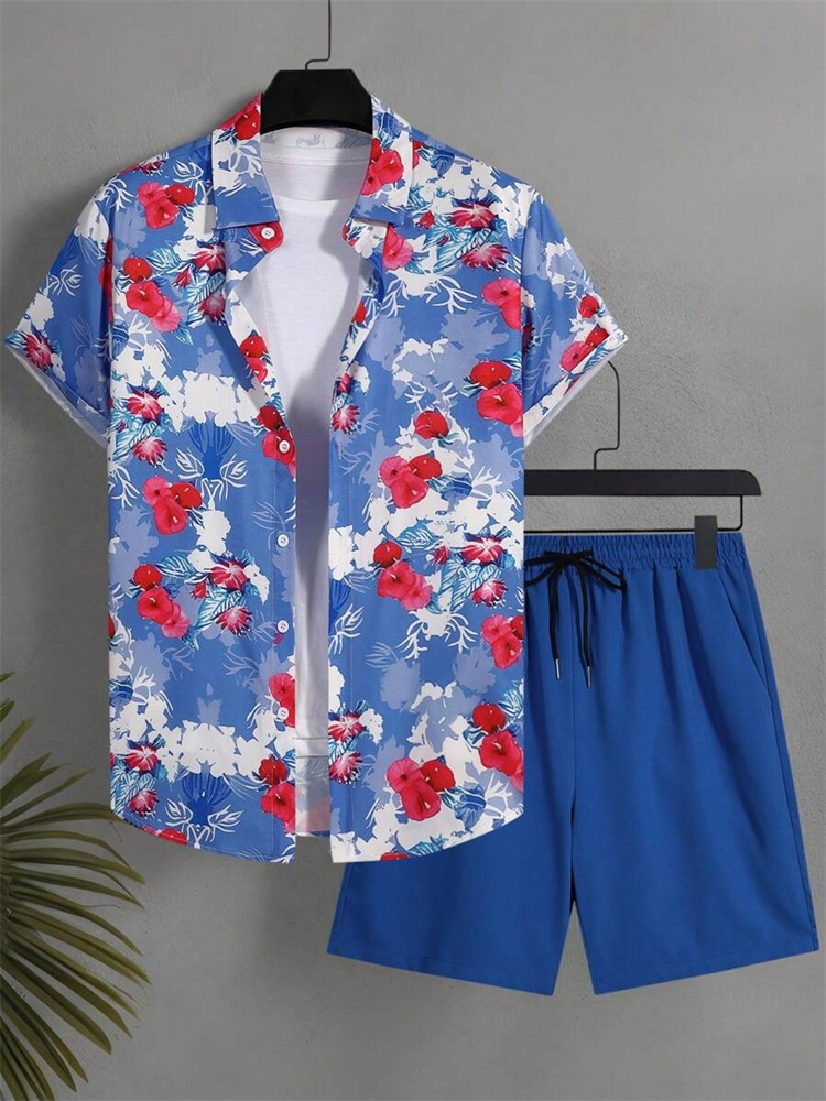 Men's Short-sleeved Shirt Set  - Men'S Fashion Outfits 评论和价格