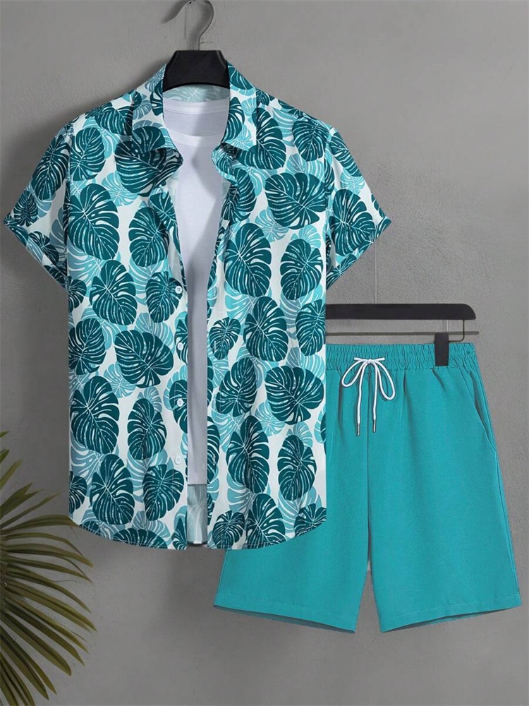 Men's Short-sleeved Shirt Set  - Men'S Fashion Outfits 评论和价格