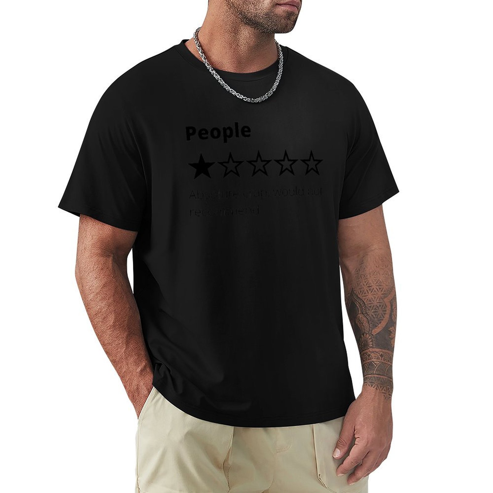Review Of People T-Shirt Casua - Men'S Fashion Reviews 评论和价格
