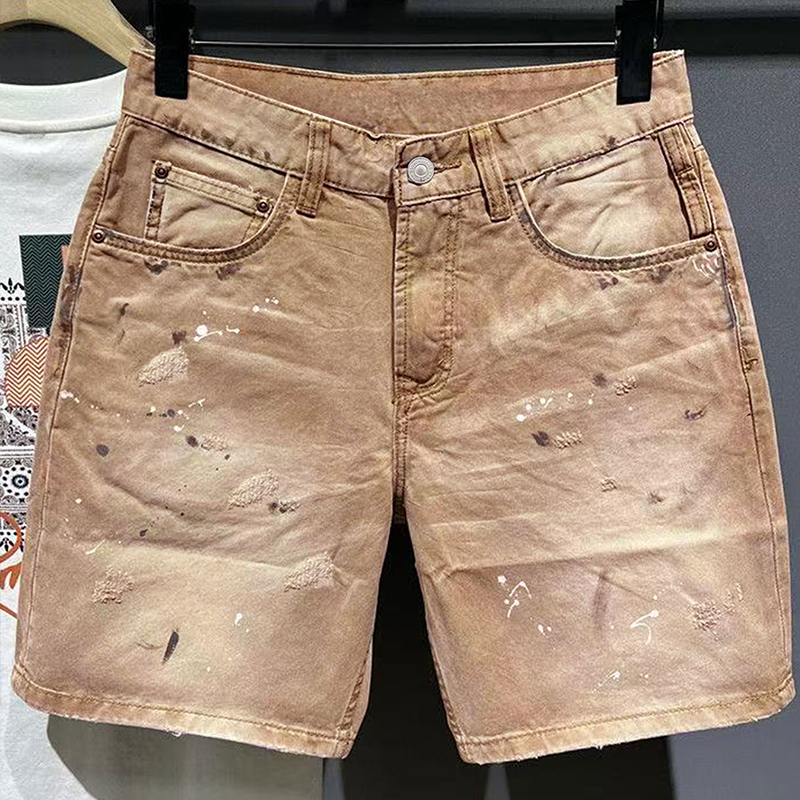Hip-Hop Streetwear Men's Denim - Mens Fashion Denim 评论和价格