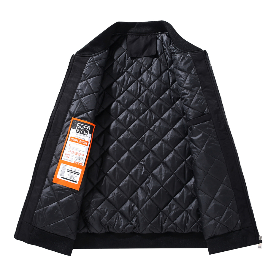 Thick Baseball Jacket Men Wint - Mens Fashion Bomber Jacket 评论和价格