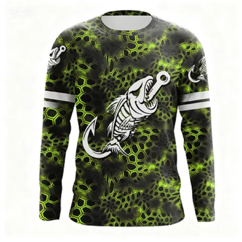 Fashionable Bass Pattern Crew  - Men'S Fashion Outfits 评论和价格