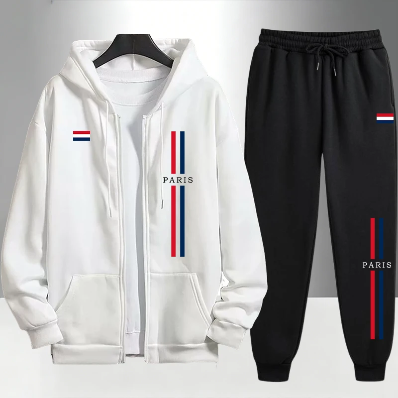 Paris Fashion Men's Set Zipper - Men'S Fashion Outfits 评论和价格