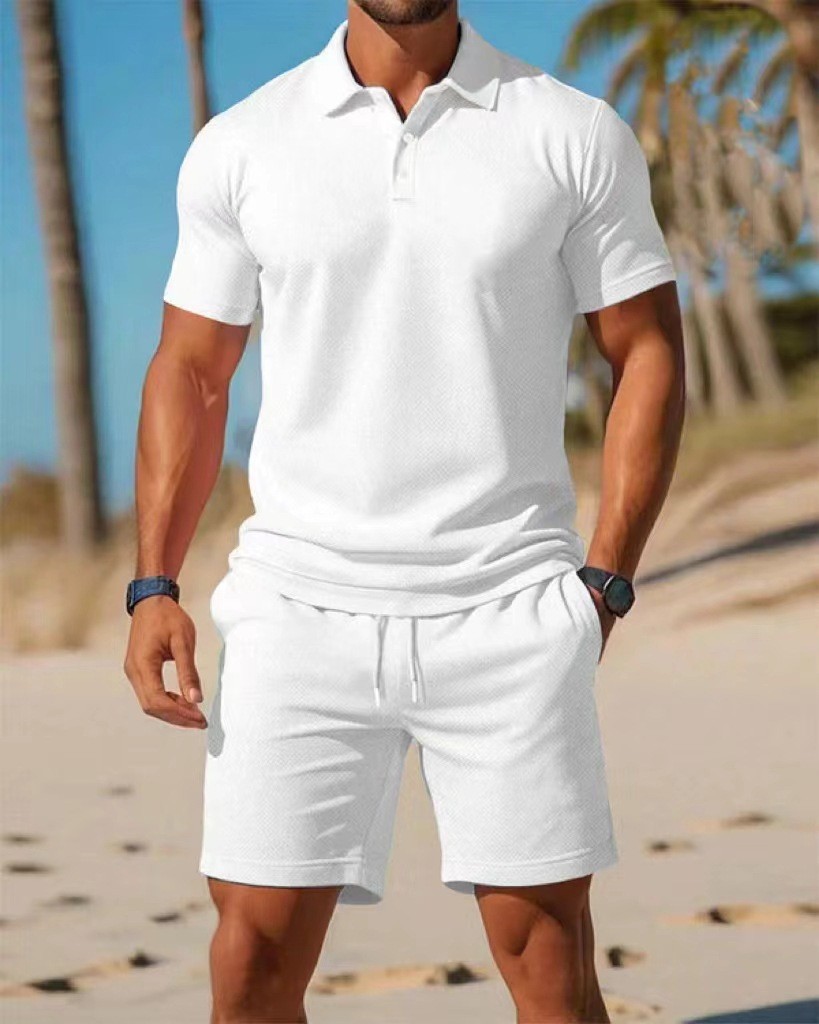 Men's polo shirt set  Summer n - Polo Shirt Slim 评论和价格