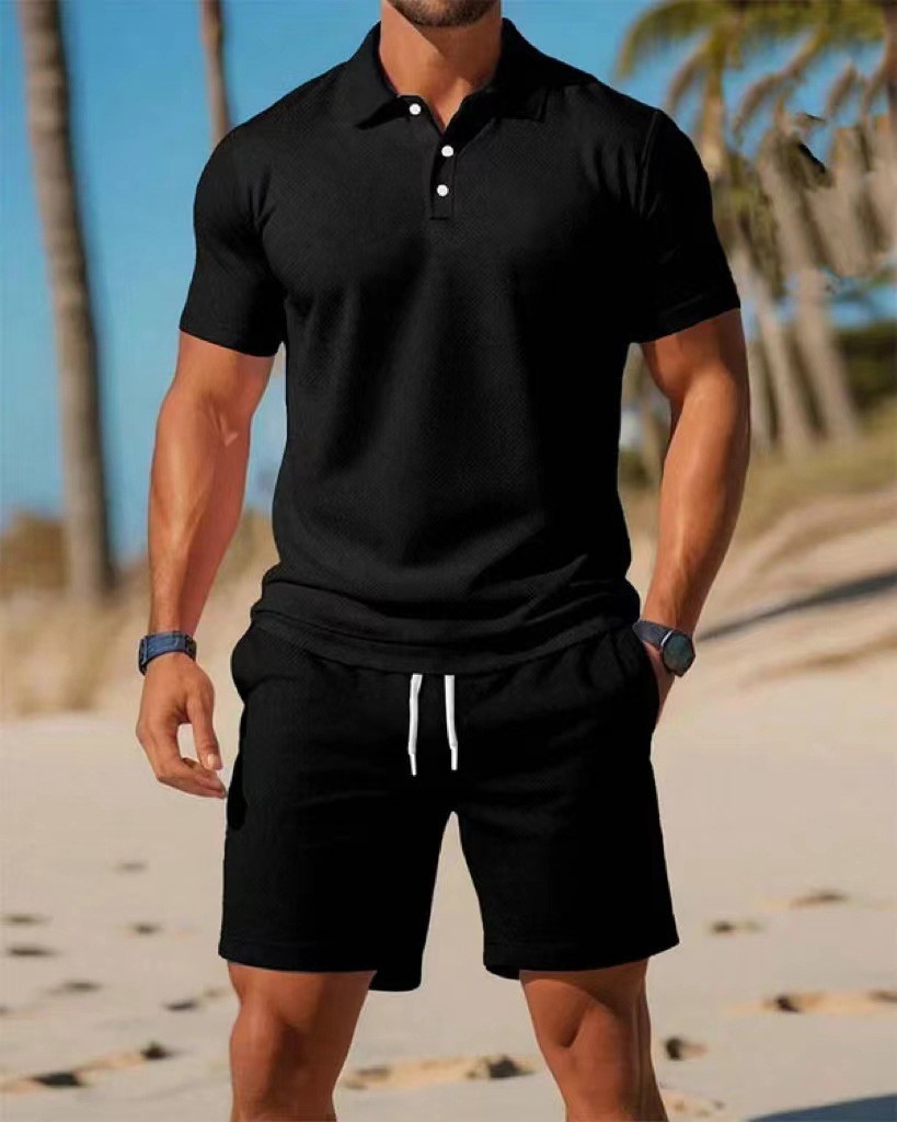 Men's polo shirt set  Summer n - Polo Shirt Slim 评论和价格