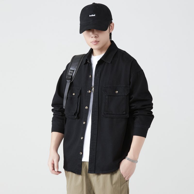 Pure Cotton Tooling Shirts Men - Mens Fashion Denim 评论和价格