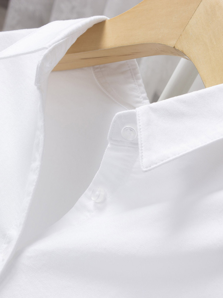 Women's medium-length white sh - Polo Shirt Slim 评论和价格