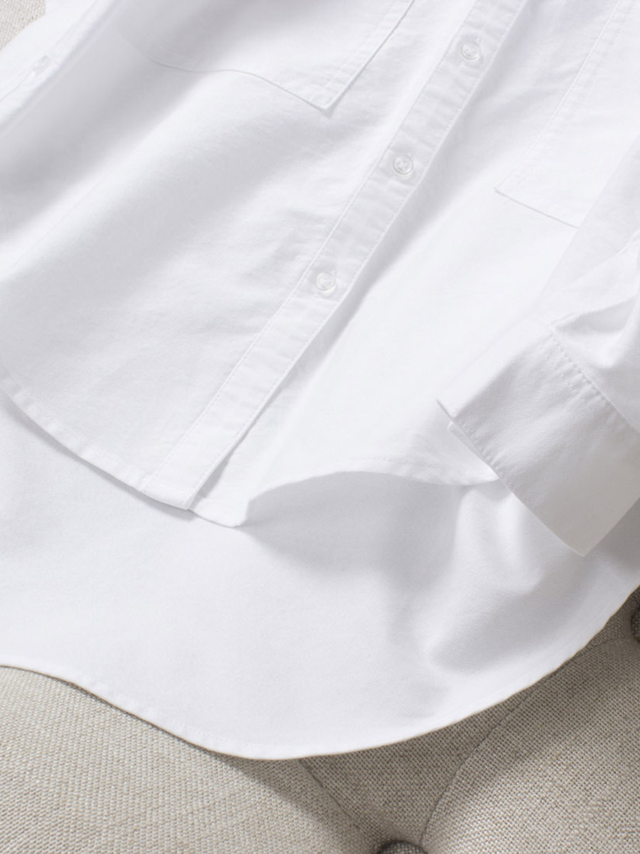 Women's medium-length white sh - Polo Shirt Slim 评论和价格