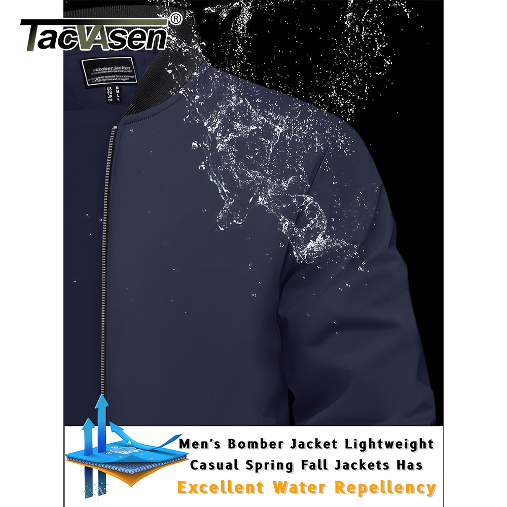 TACVASEN Men's Varsity Jacket  - Mens Fashion Bomber Jacket 评论和价格