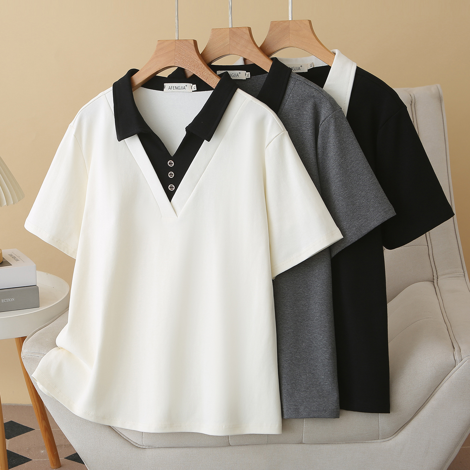 2026 Summer Plus Size Polo Col - Polo Shirt Slim 评论和价格