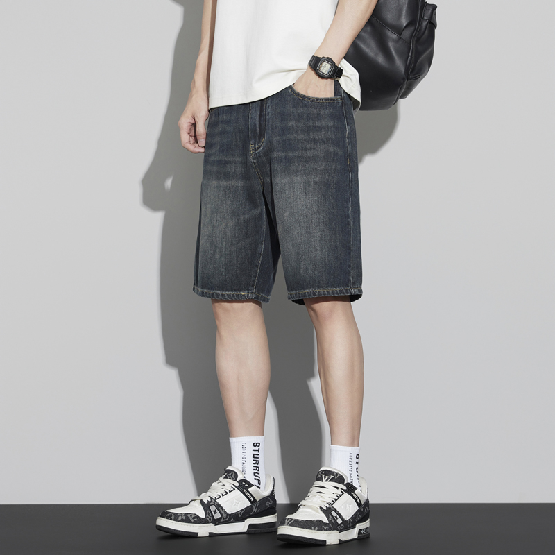 Men's Vintage Denim Shorts Sum - Mens Fashion Denim 评论和价格