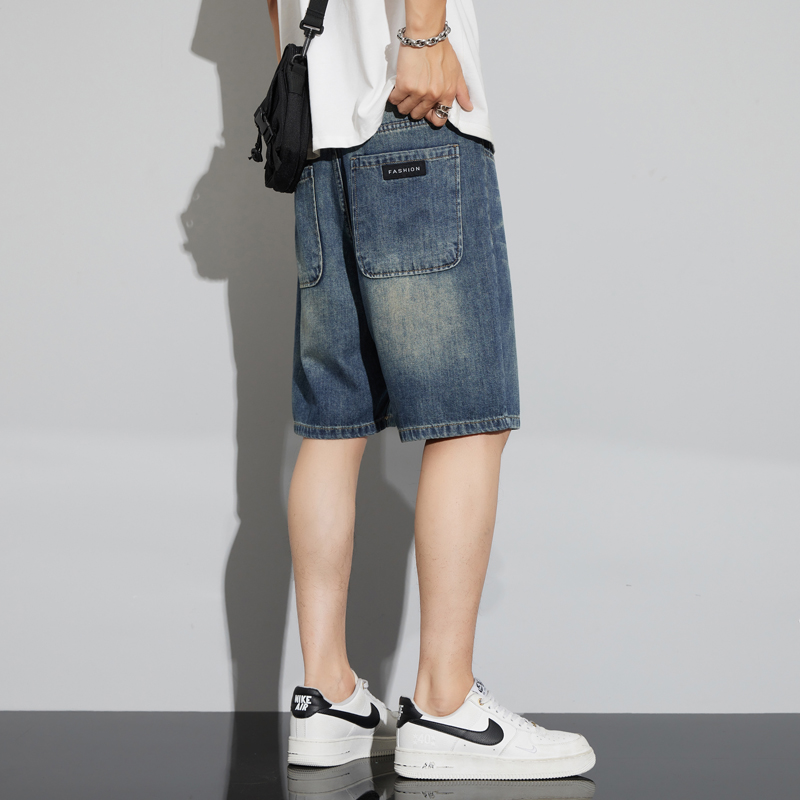 Men's Vintage Denim Shorts Sum - Mens Fashion Denim 评论和价格