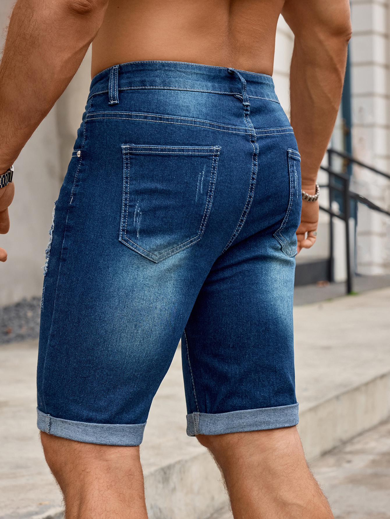 Men Denim Trousers Jeans Short - Mens Fashion Denim 评论和价格