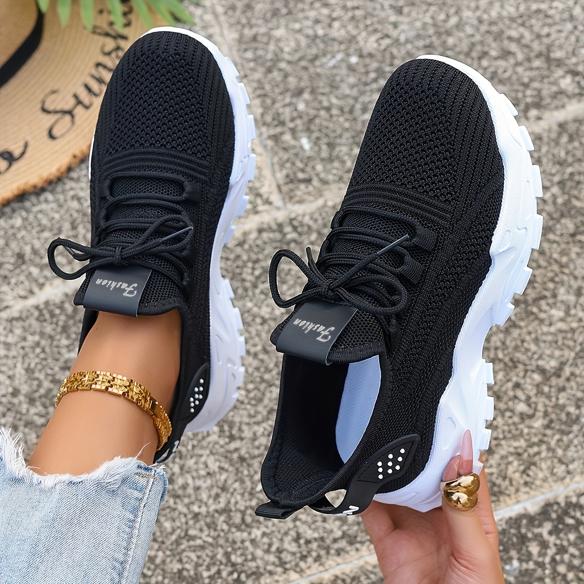 Breathable Knit Sneakers Fashi - Men'S Fashion For 45 Years Old 评论和价格