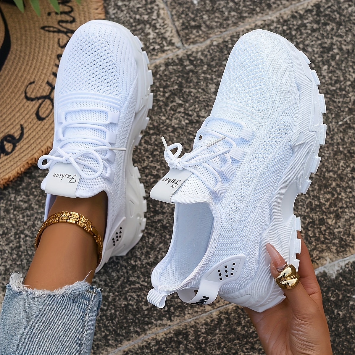 Breathable Knit Sneakers Fashi - Men'S Fashion For 45 Years Old 评论和价格