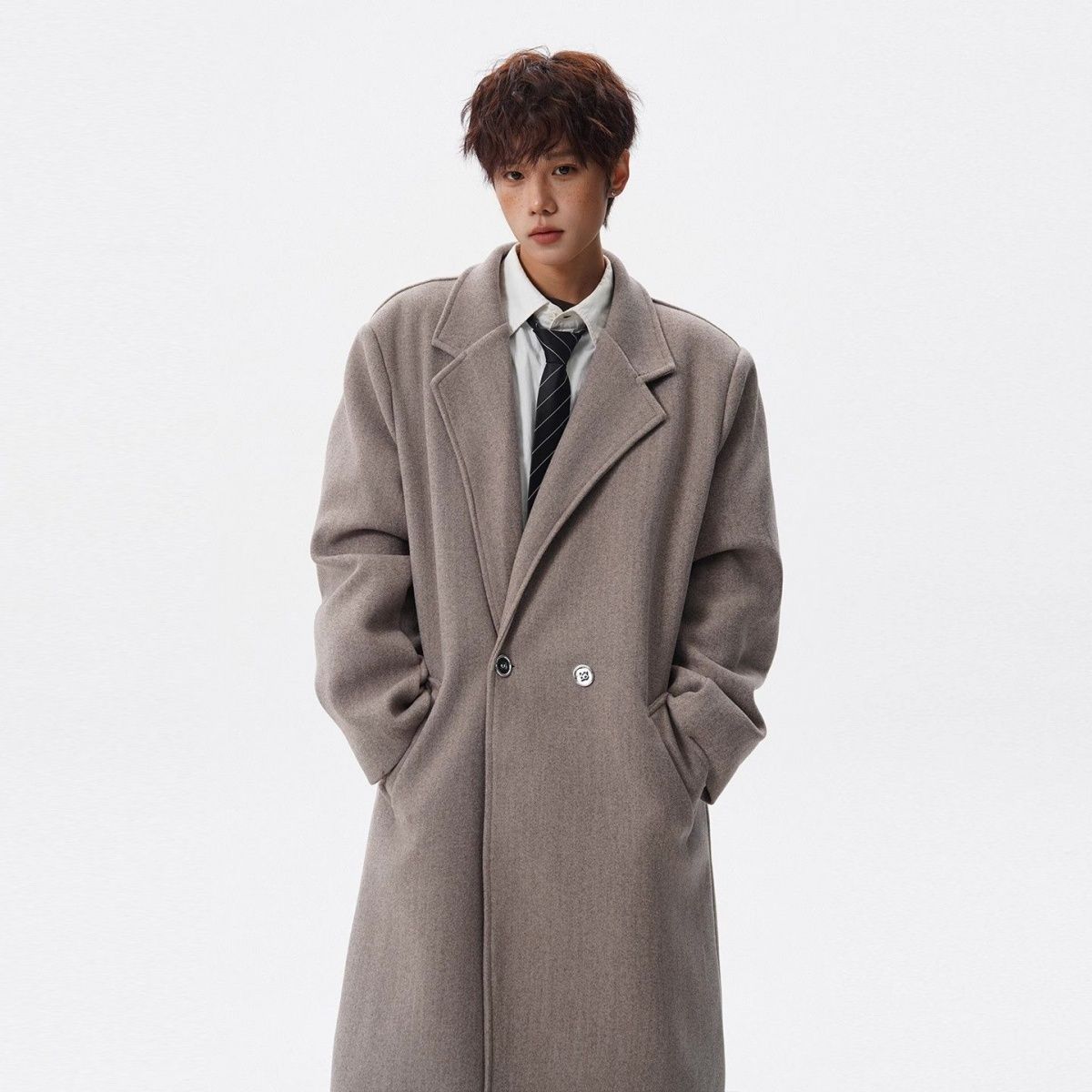 Wool Blend Coat Korean Reviews - Men'S Fashion Reviews 评论和价格