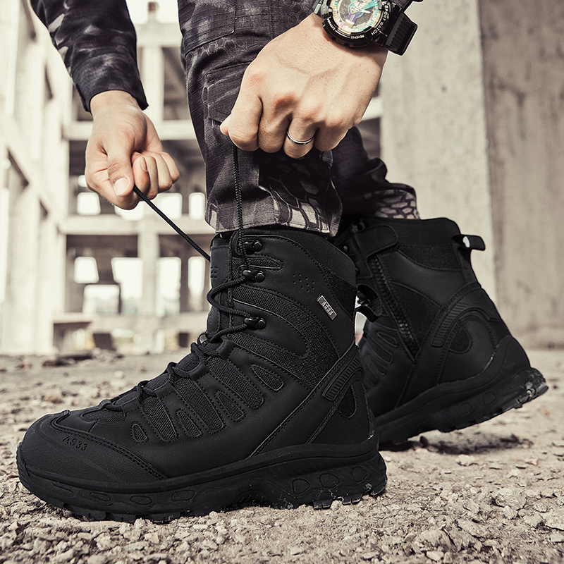 New Men Tactical Boots Militar - Men'S Fashion Hiking Boots 评论和价格