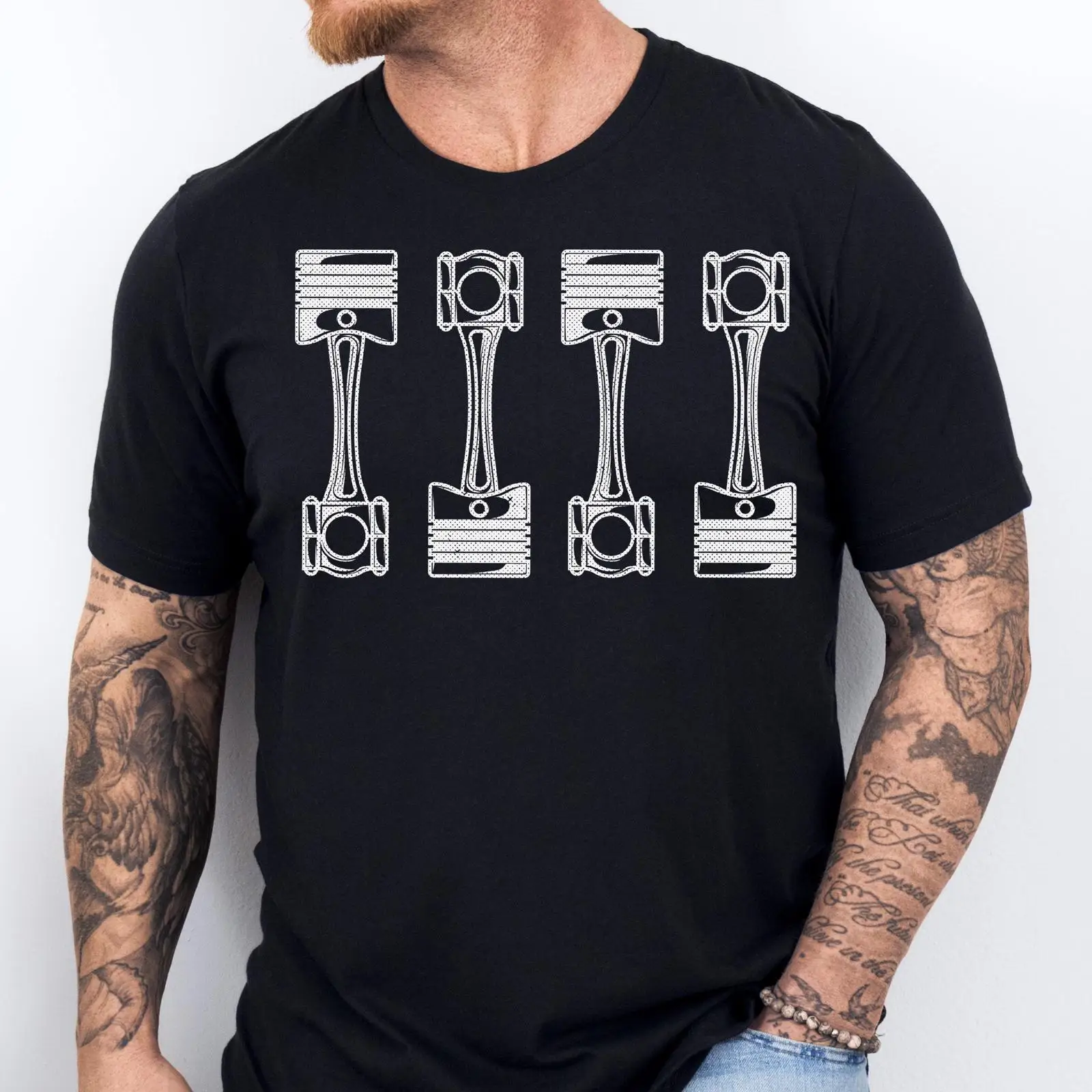 Car Engine Pistons T Shirt Aut - Men'S Fashion Garage 评论和价格
