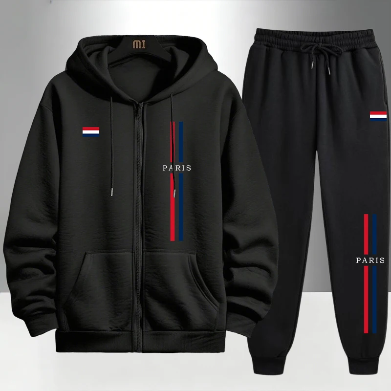 Paris Fashion Men's Set Zipper - Men'S Fashion Outfits 评论和价格