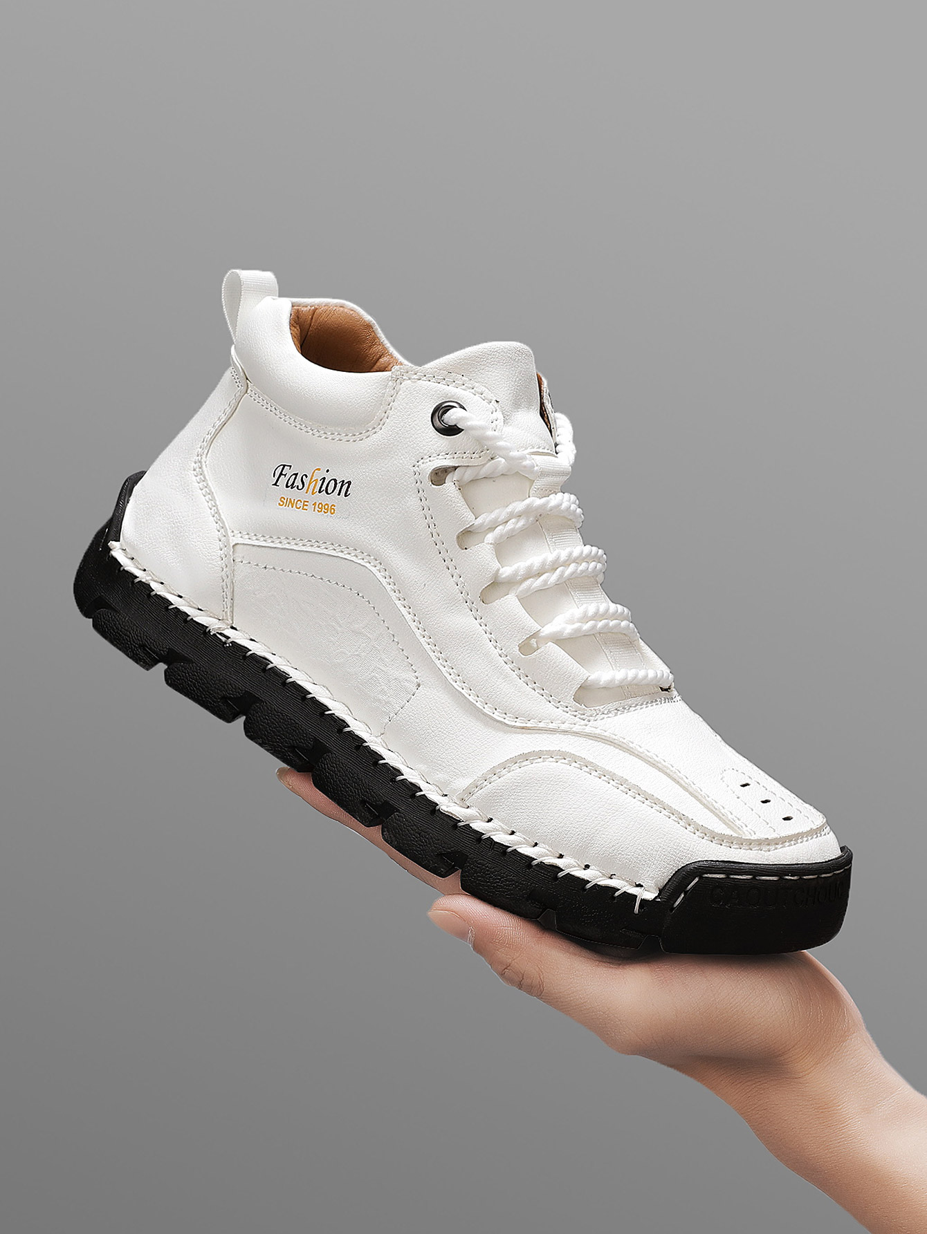 Men's Handmade Mid-Top Casual  - Men'S Fashion Hiking Boots 评论和价格