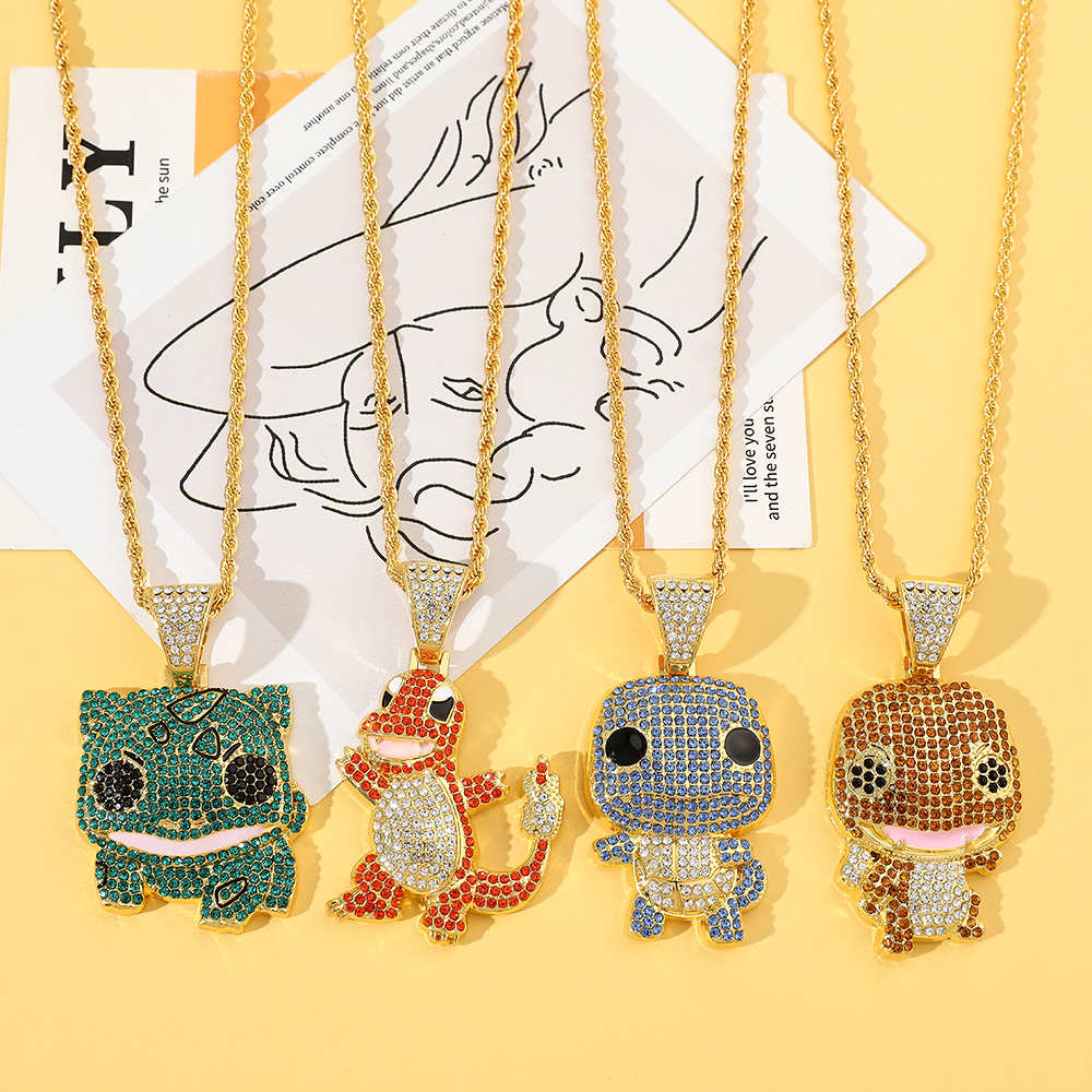 Diamond Studded Squirtle Neckl - Men'S Fashion Accessories 评论和价格