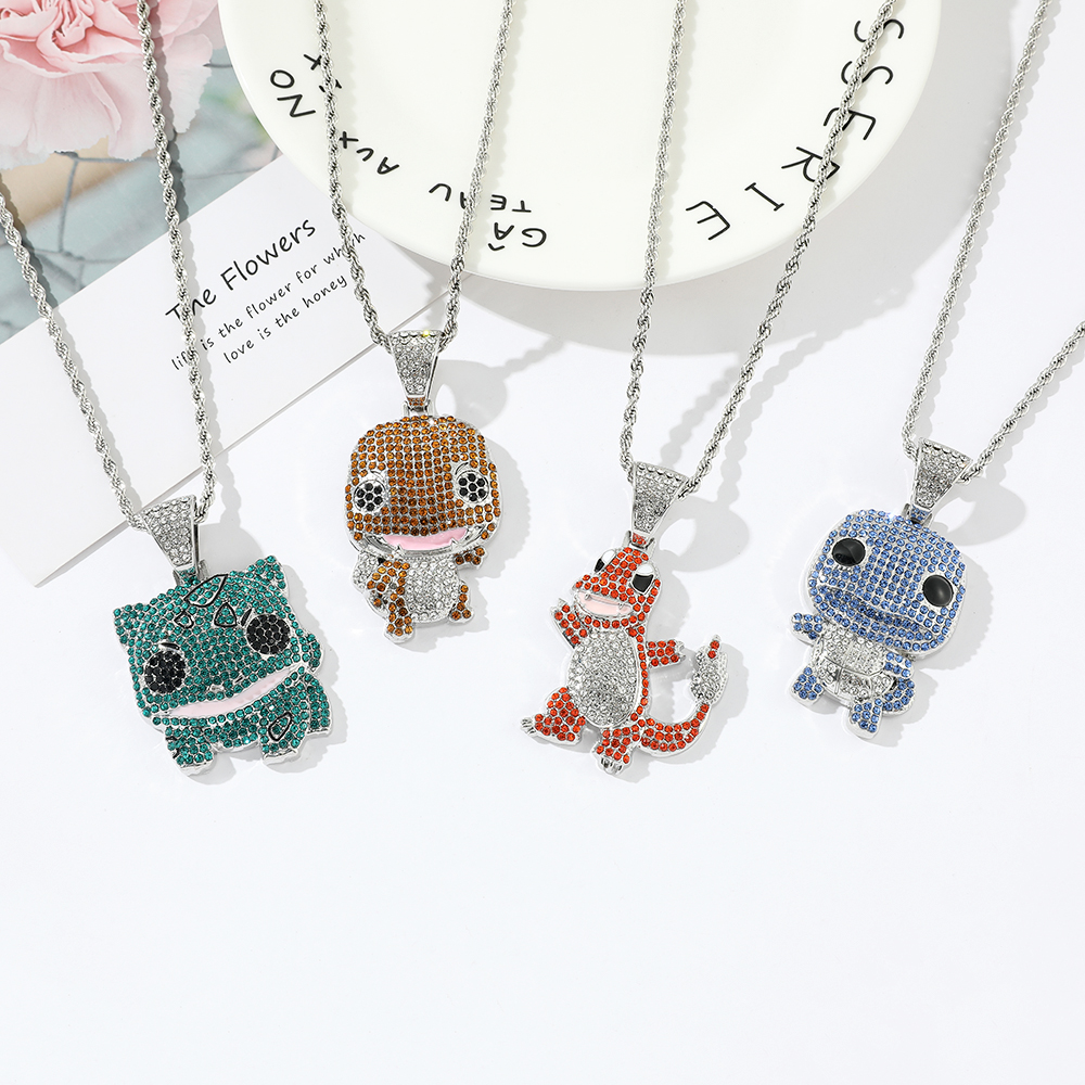 Diamond Studded Squirtle Neckl - Men'S Fashion Accessories 评论和价格