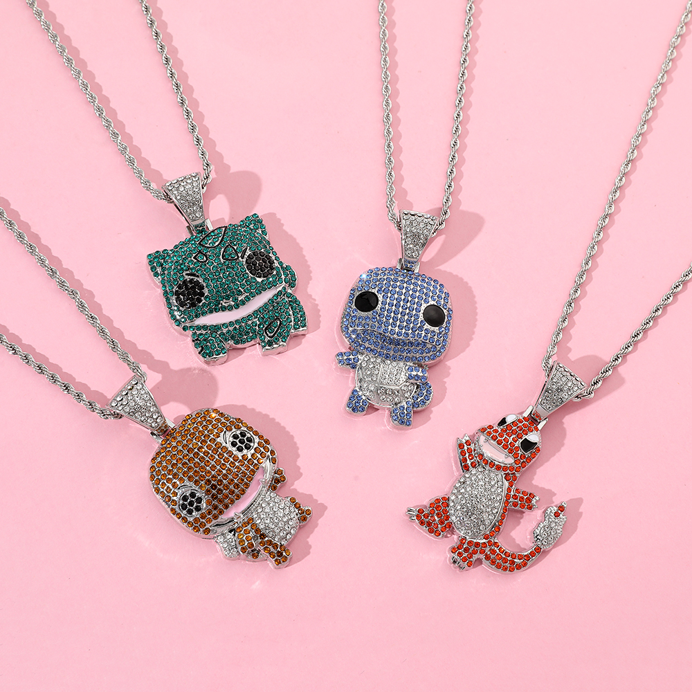 Diamond Studded Squirtle Neckl - Men'S Fashion Accessories 评论和价格