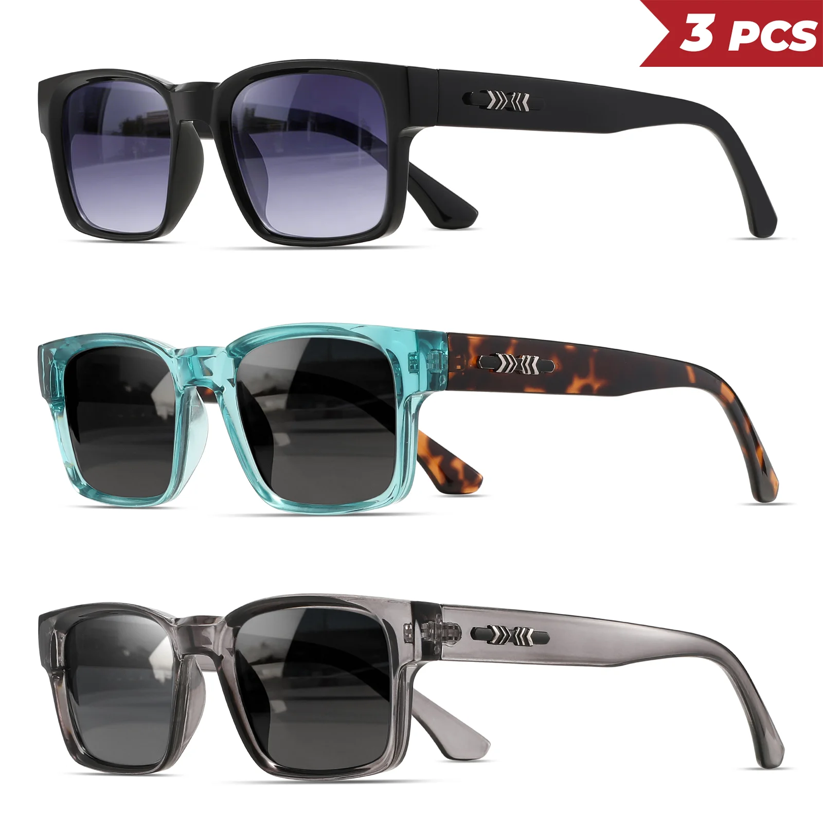 1/3PCS Oversize frame One-piec - Men'S Fashion Accessories 评论和价格