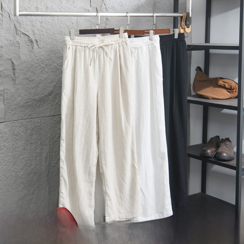 Natural Texture Linen Cotton B - Men'S Fashion Garage 评论和价格