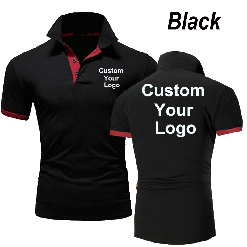 Summer Custom Your Logo  Mens  - Polo Shirt Slim 评论和价格
